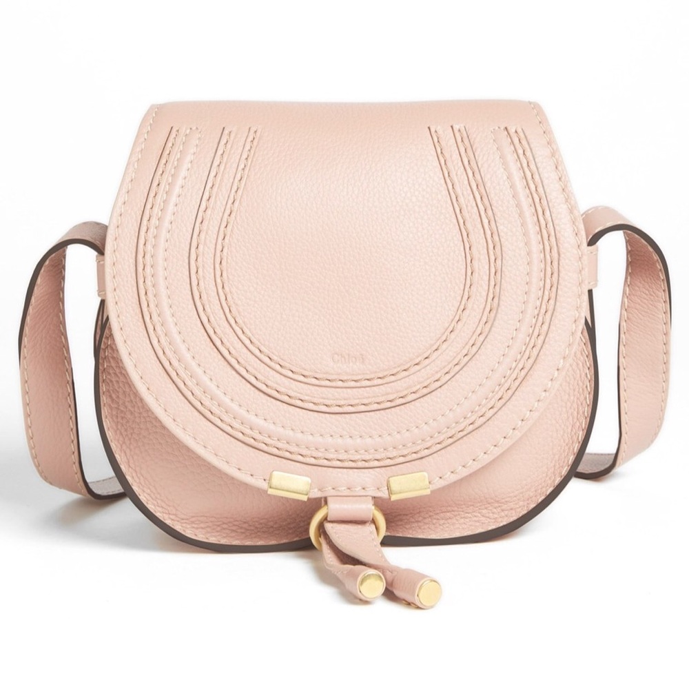 Like New -Blush Nude Mini Marcie Leather Crossbody